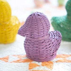 Dresden & Co (Longaberger) Purple Woven Duck